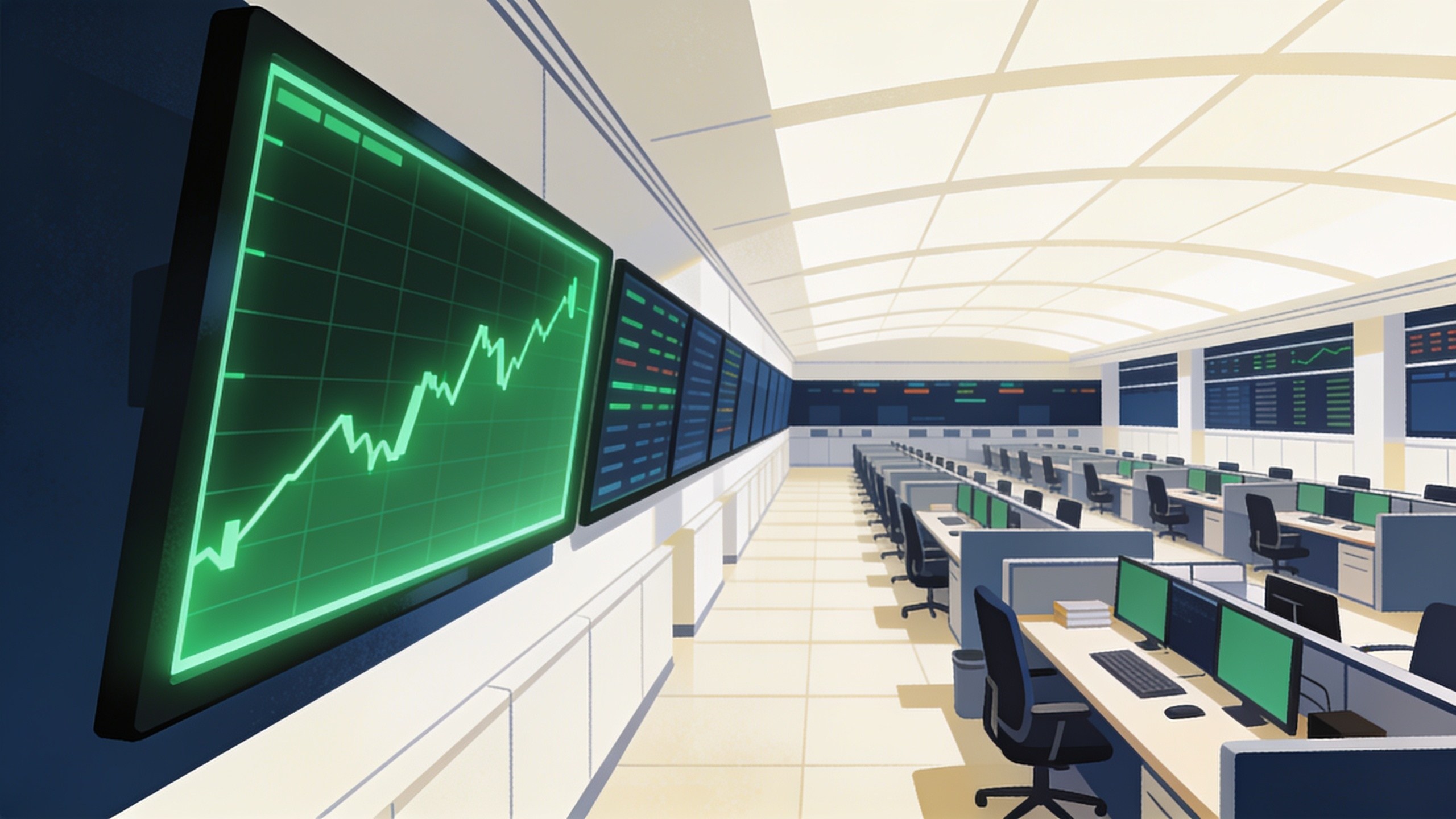 The European Stoxx 600 Index rises by 1%, reaching a new record high.