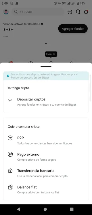 Complete your payment on Bitget App image 1