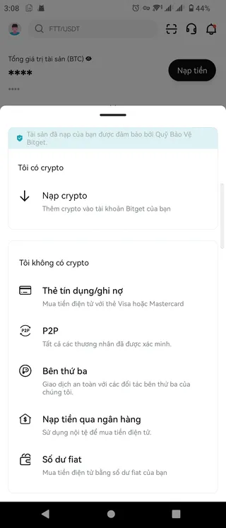 Complete your payment on Bitget App image 1