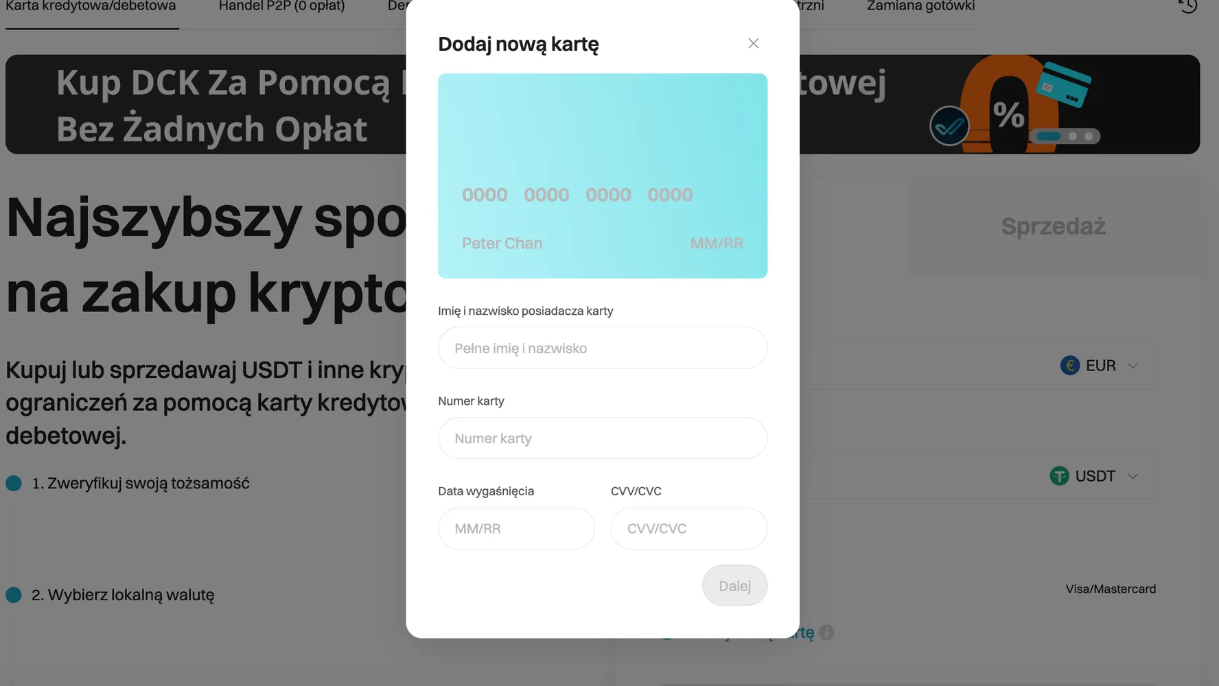 Enter the bank card details to complete your payment on Bitget Website image 2