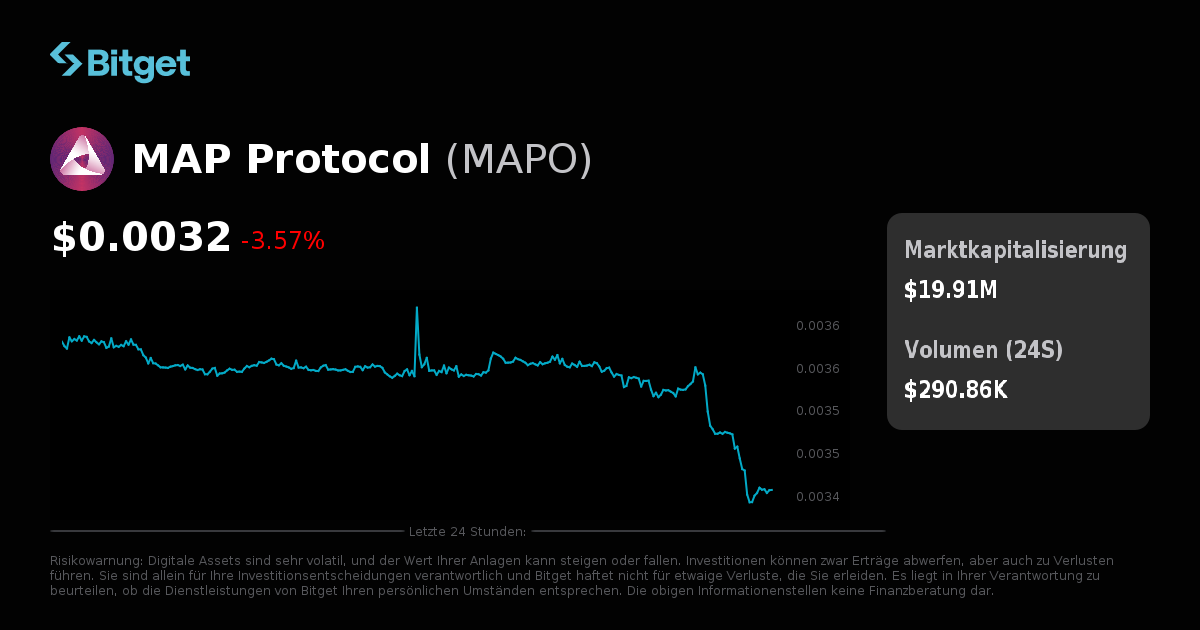 MAP Protocol Kurs USD, MAPO Kurs Live Charts, Marktkapitalisierung ...