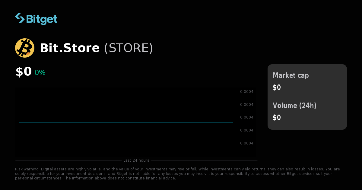 Bit.Store Price USD, STORE Price Live Charts, Market Cap & News