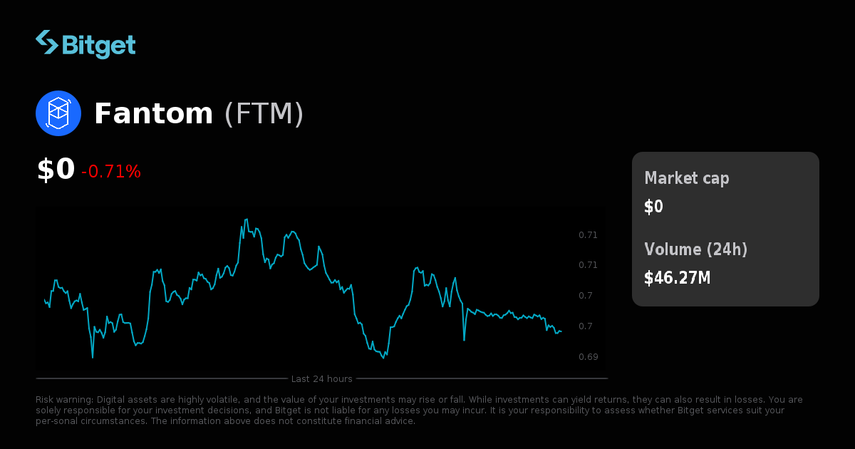 Fantom Price USD, FTM Price Live Charts, Market Cap & News