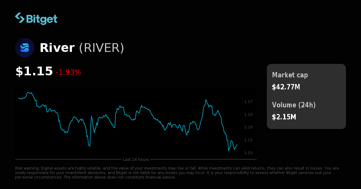 River Price USD, RIVER Price Live Charts, Market Cap & News