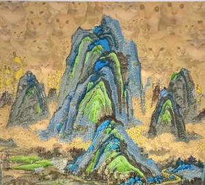 O que é 1万个爆火meme组成的 千里江山图(千里江山图)