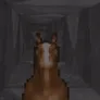 horse in an air vent