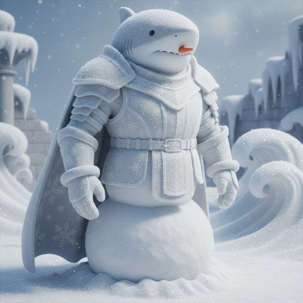 THE WHITE SNOWMAN