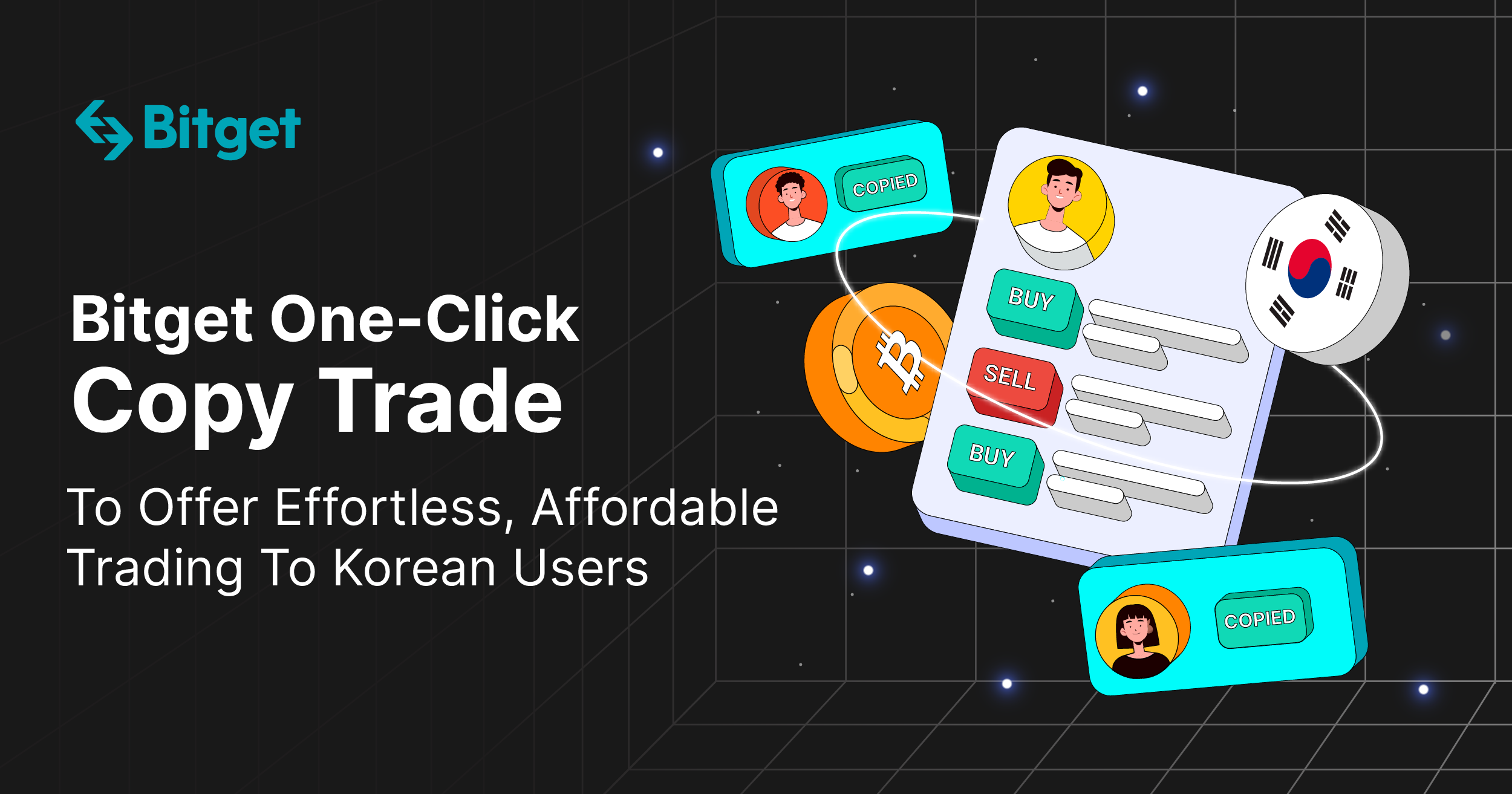 Bitget One-Click Copy Trade To Offer Effortless, Affordable Trading To Korean Users