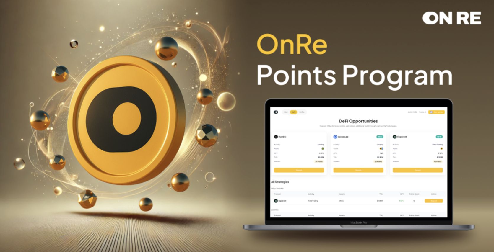 OnRe Launches Points Program: Turning DeFi Activity into Rewards