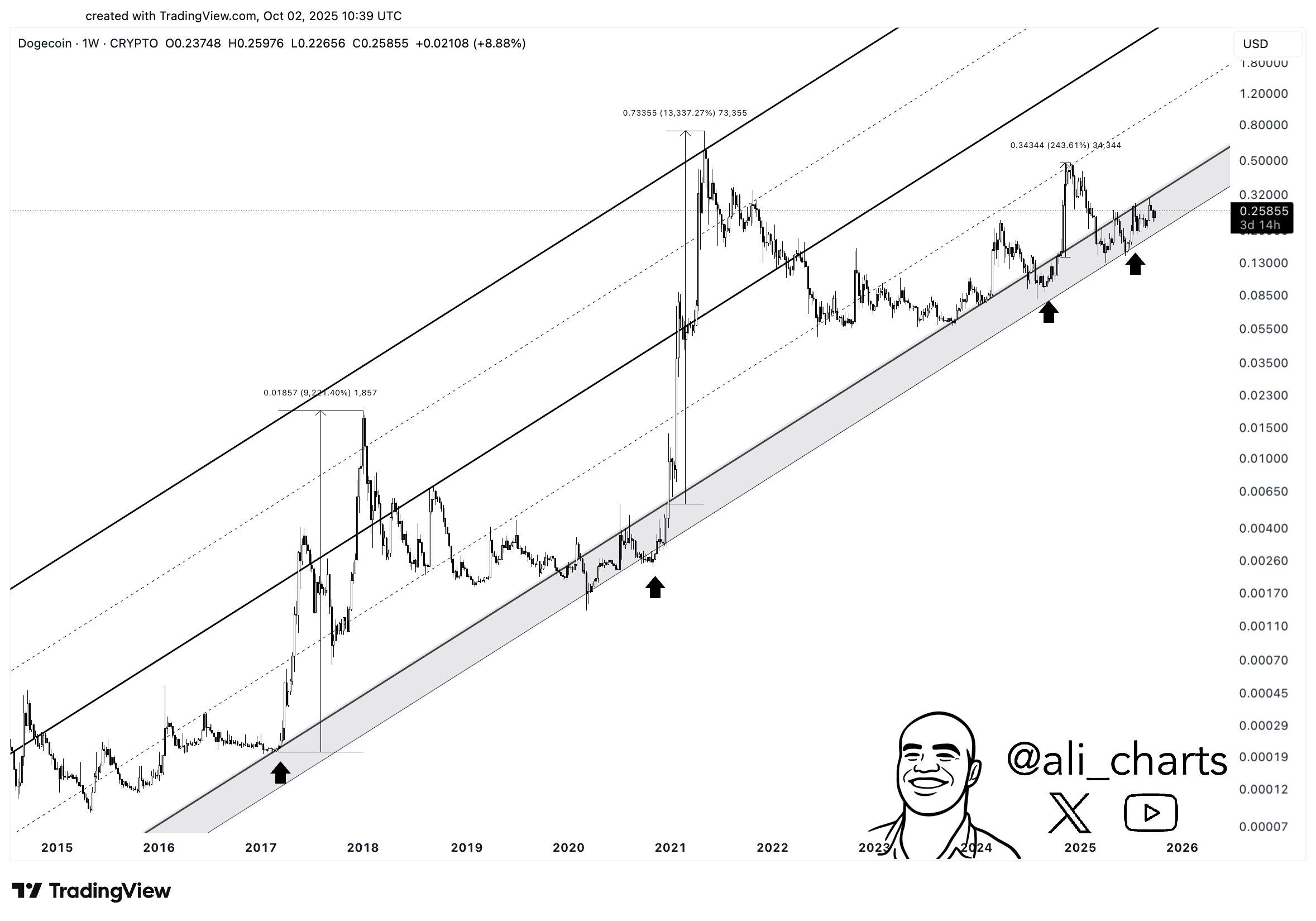Grande breakout in arrivo per Dogecoin? L’analista invita a “restare vigili” image 0