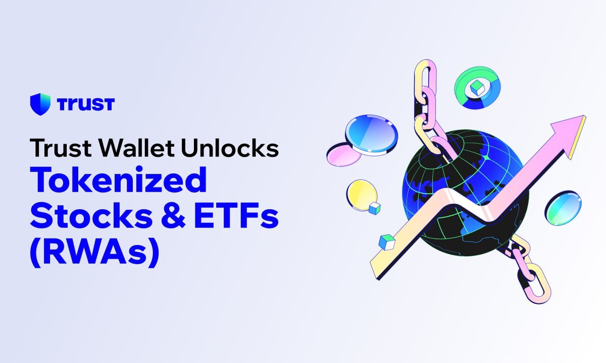 Trust Wallet запускает токенизированные акции и ETF на блокчейне для более чем 200 миллионов пользователей по всему миру