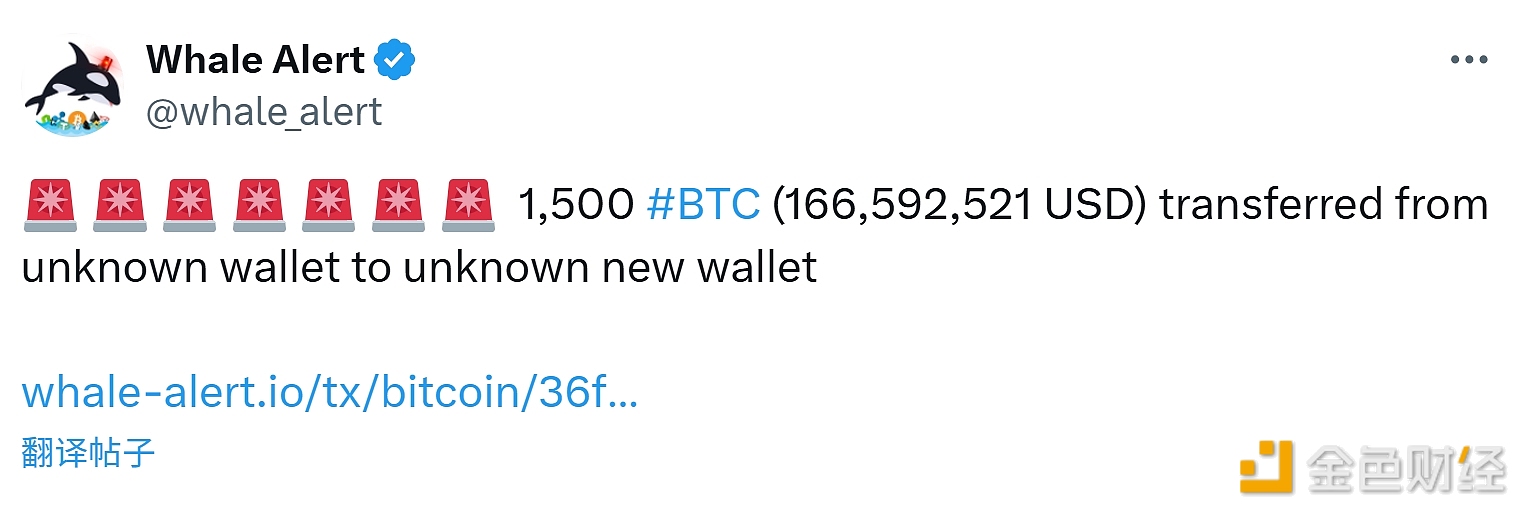 1,500 bitcoins transferred from an unknown wallet to a new unknown wallet