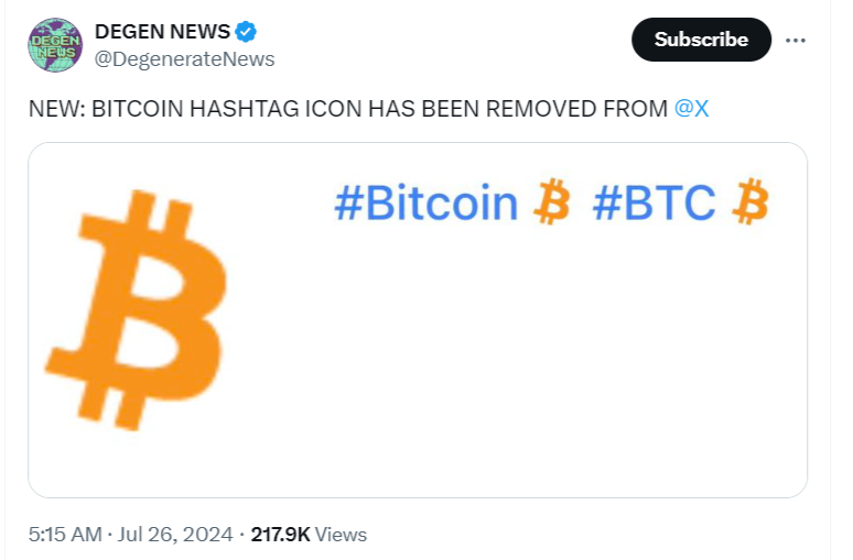Elon Musk’s X removes Bitcoin and MAGA emojis image 0