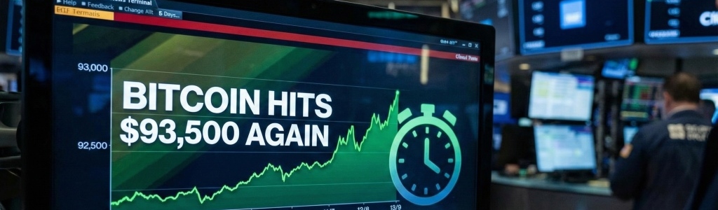 Bitcoin Vuelve a los $93.5K con Nuevos Factores en Juego