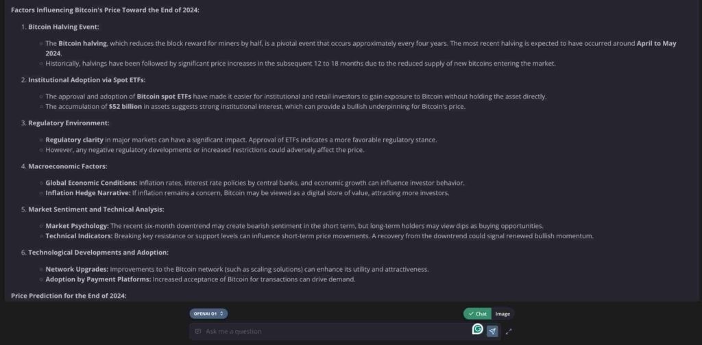 Искусственный интеллект определил цену биткоина на конец года image 1