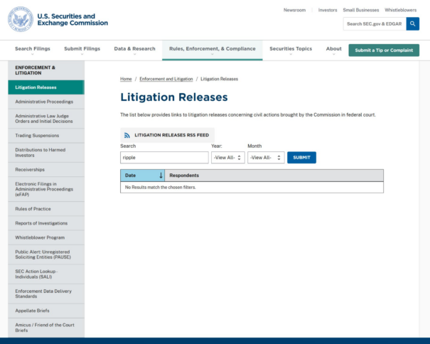 Ripple Files Removed from the SEC Website. Is Case Closed? image 1