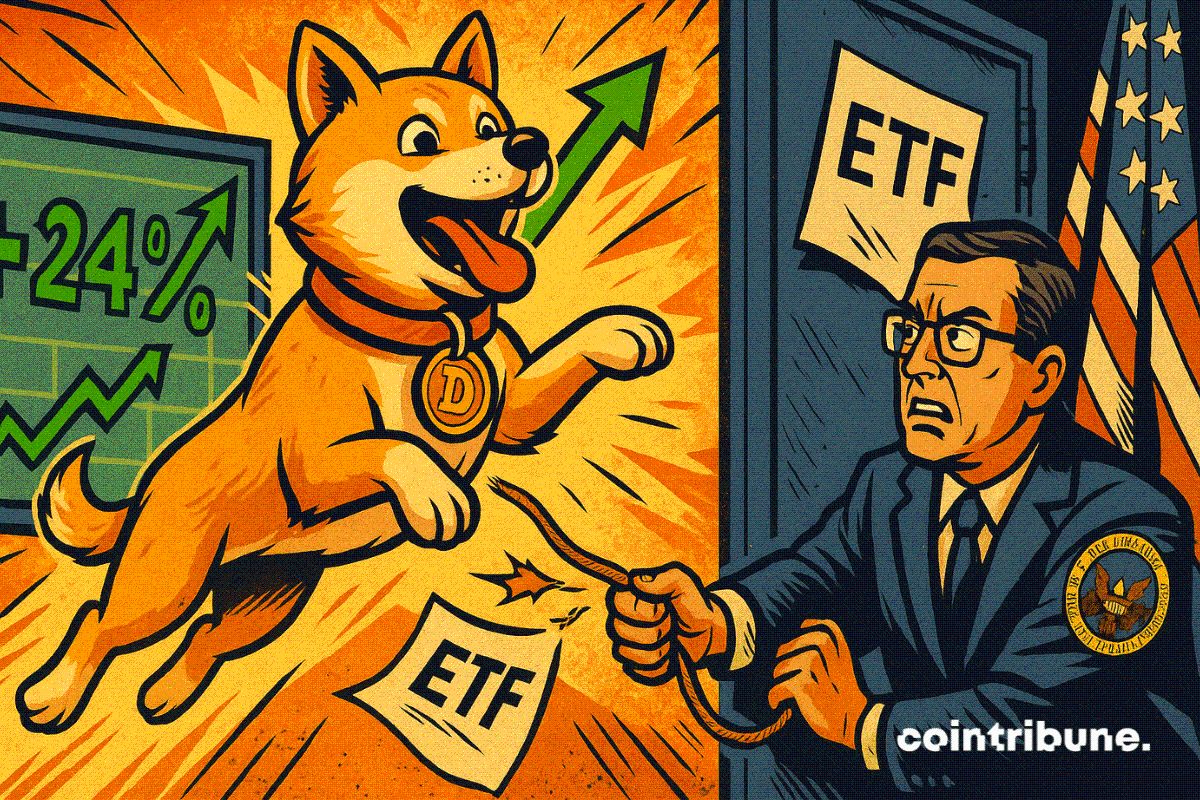 Pourquoi le Dogecoin grimpe malgré le report de son ETF ?