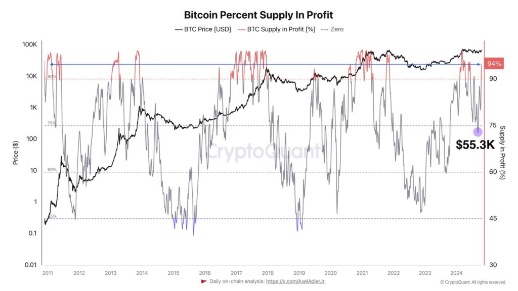 Jumlah Pemegang Bitcoin dalam Kondisi Profit Capai 94% image 0