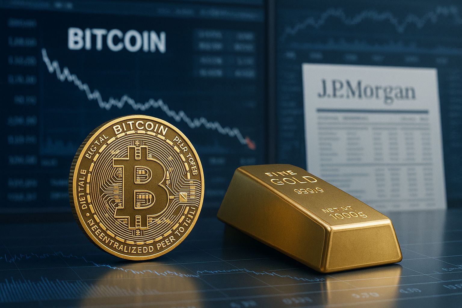 JPMorgan sieht Bitcoin nach Kursrückgang attraktiver als Gold