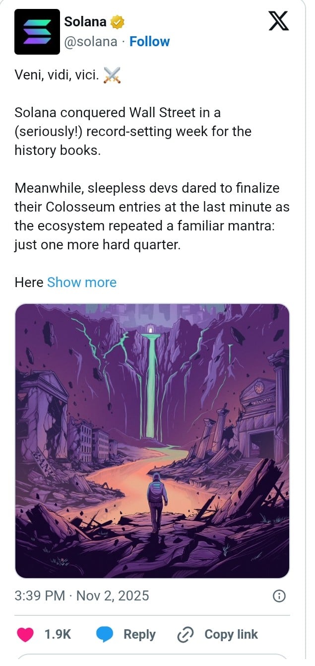 Solana Just Had Its ‘Ethereum Moment’ — ETFs, $417M Inflows, and Wall Street Cheers image 0