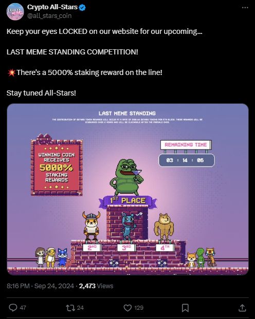 Meme Coin Market Cap Hits $57B As Meme Coin Staking Platform Crypto All-Stars Surges Past $1.6M in Presale image 3