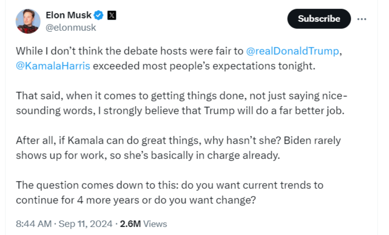 Global heads react to the Kamala-Trump debate image 1