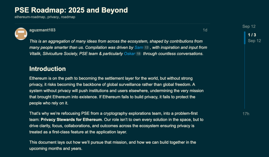 Ethereum Foundation Luncurkan ‘Privacy Stewards for Ethereum’