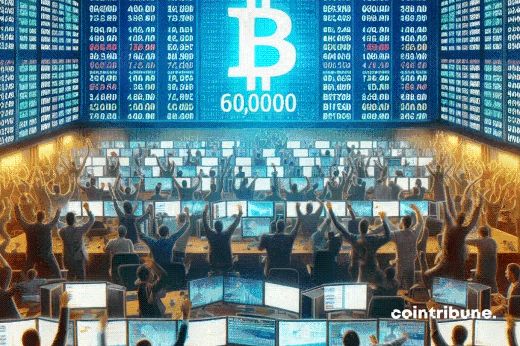 Bitcoin dépasse les 60 000 $ : Le marché s'enflamme image 0