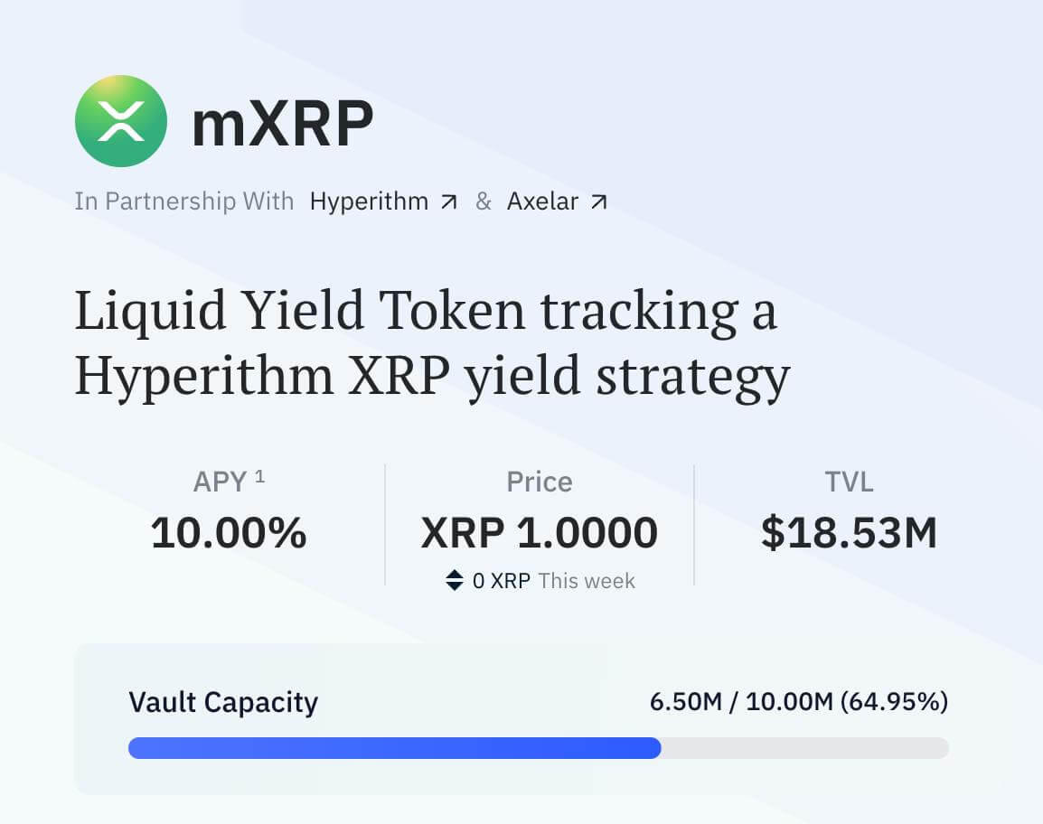 XRP ganha nova vida no DeFi com a febre de staking de mXRP