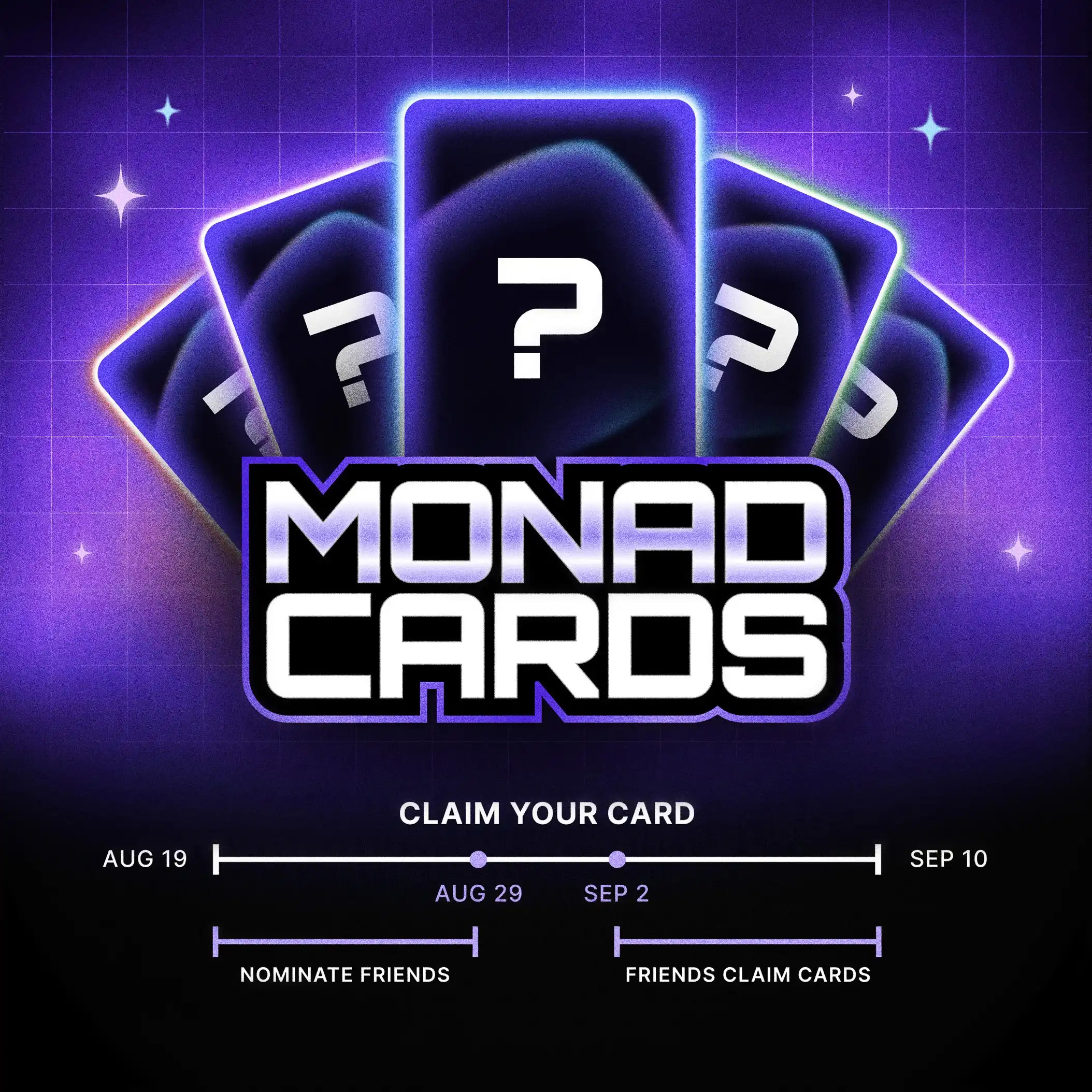 Monad面向加密推特用户发行Monad Cards，约5000个账号符合领取资格