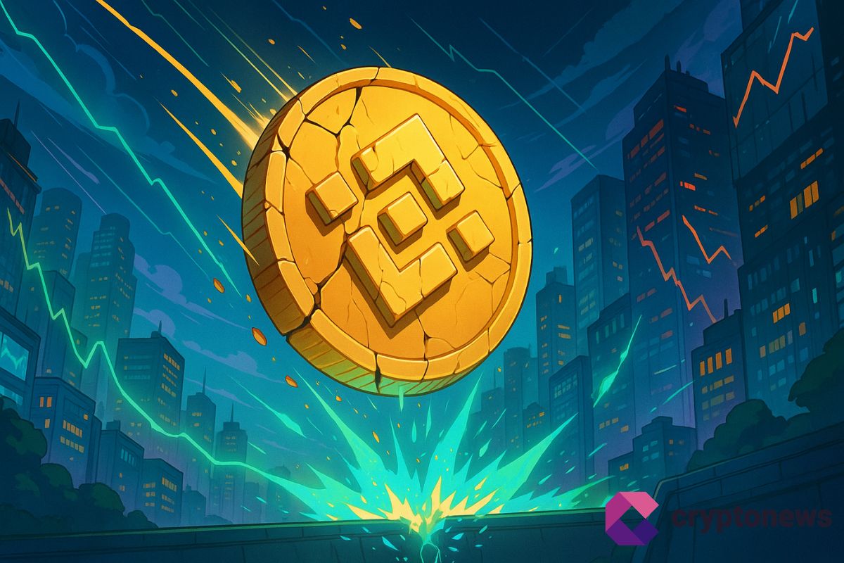 BNB décroche : –6 % et rupture du support critique à 1 080 $ image 0