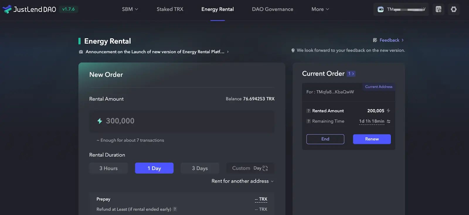 TRON 链资产收益教程 image 3