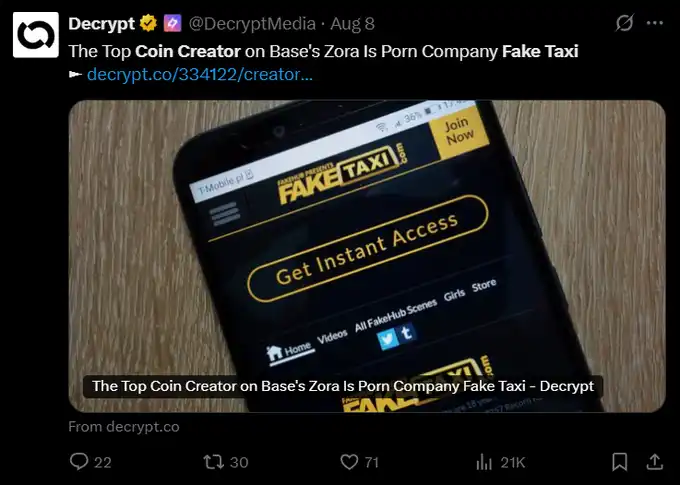 ZORA暴漲背後的鏈上文化擴張之路 image 10