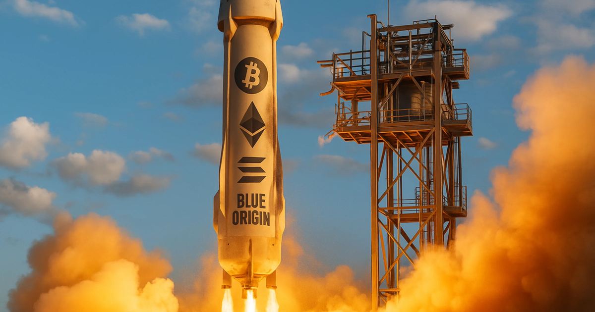 La empresa de Jeff Bezos: Blue Origin habilitaría los pagos con criptomonedas y stablecoins image 0