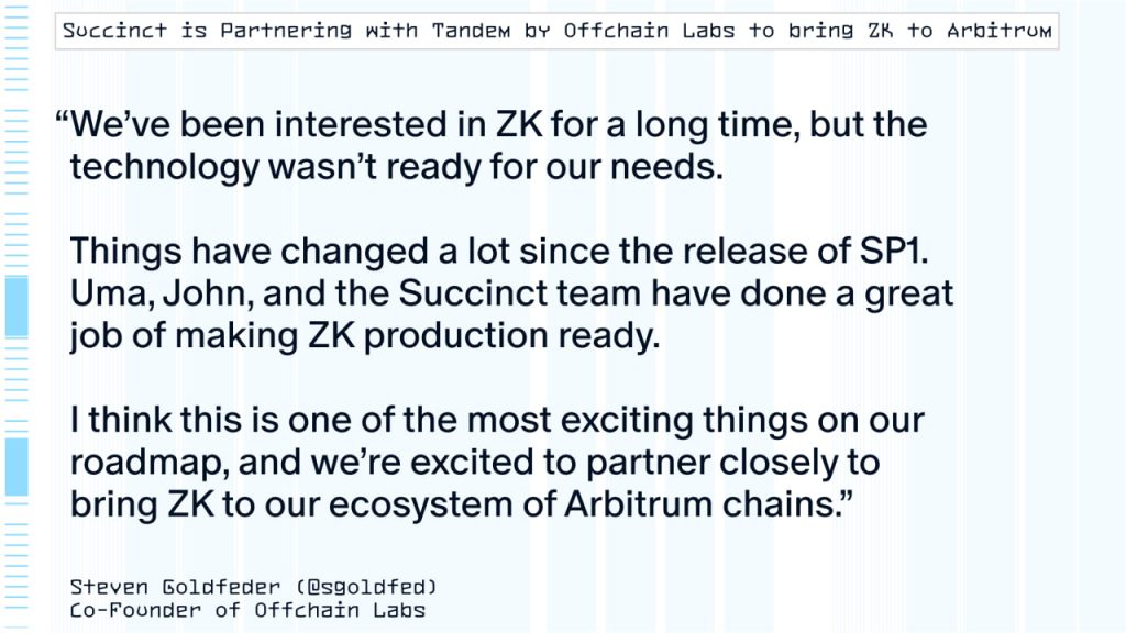 Succinct hợp tác độc quyền cùng Offchain Labs: ZK đang đến với Arbitrum image 2