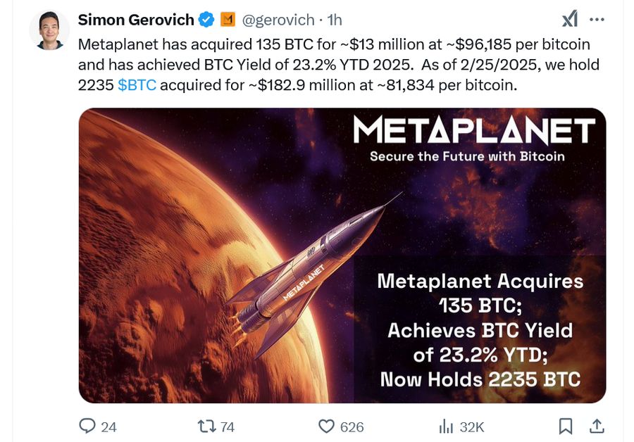 Bitcoin Turun 5% dalam 10 Jam, Metaplanet dan El Salvador Serok Lagi!