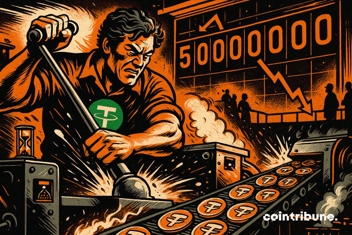 Crypto : 5 milliards d’USDT émis par Tether après la baisse de 0,25 point de la Fed