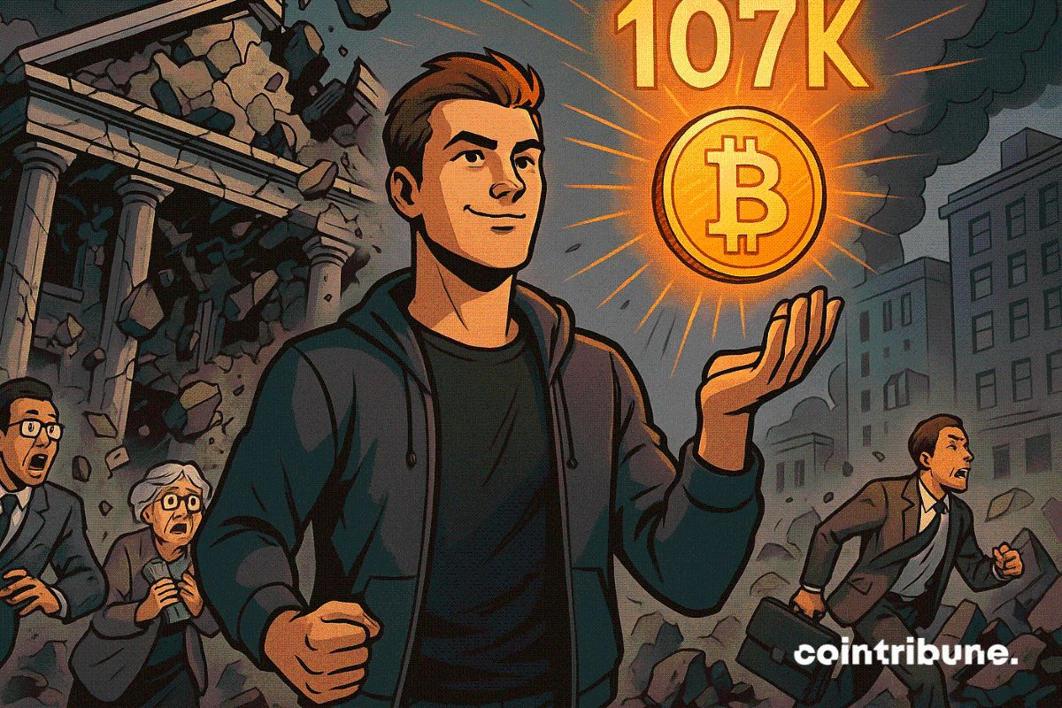 Bitcoin rebondit près de 107 000 $ sur fond de nouvelles craintes bancaires
