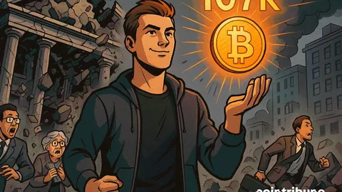 Bitcoin знаходить опору біля $107K на тлі повернення побоювань щодо регіональних банків