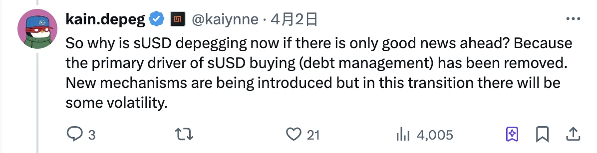 sUSD大幅低于1美元，Synthetix能解决“脱锚困境”吗？ image 2