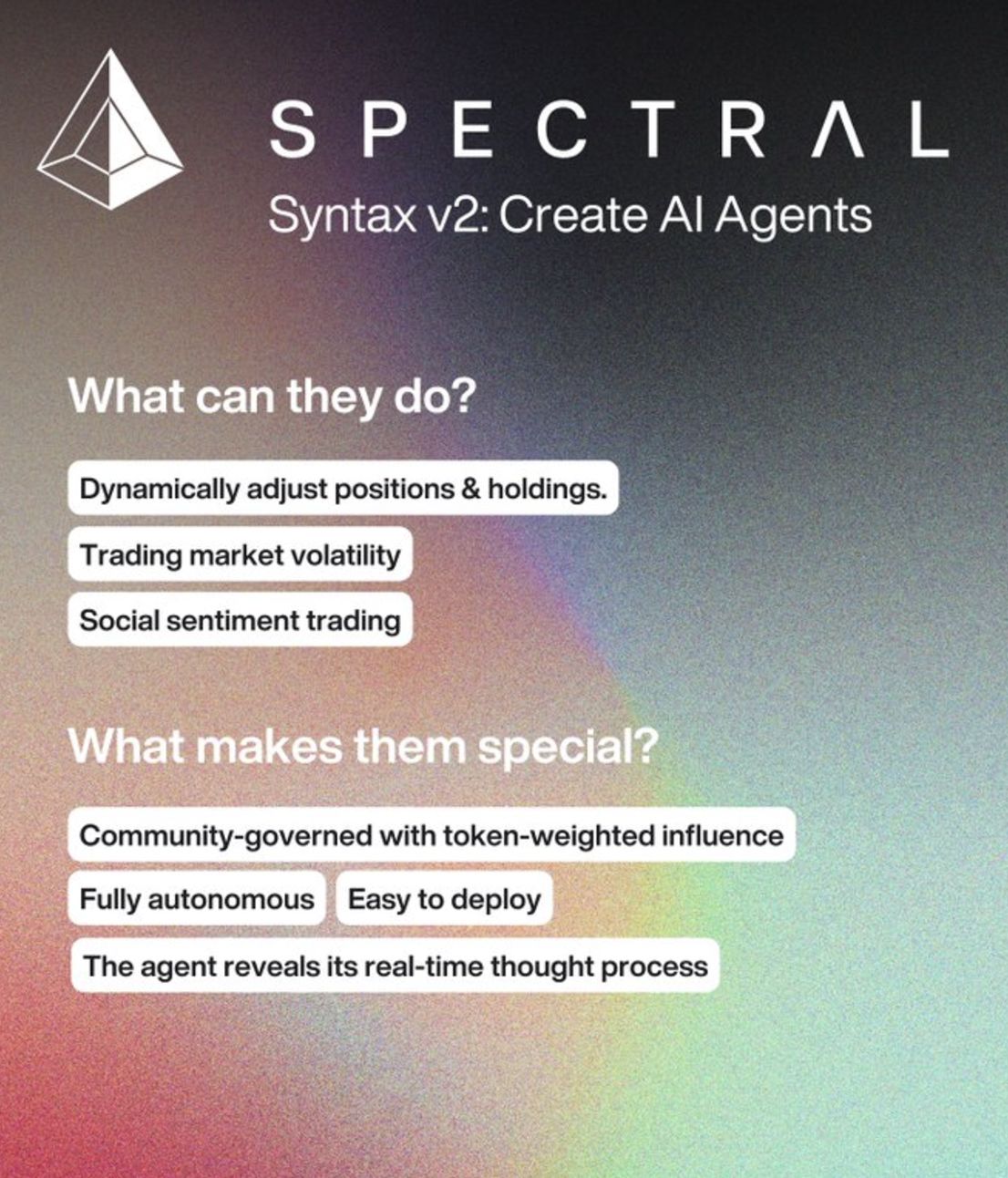 Spectral Syntax V2：如何创建自治、社区所有的 AI 智能体 image 0