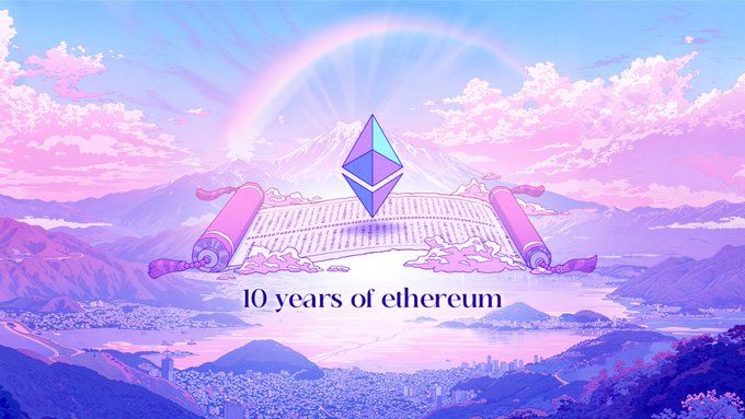 Ethereum Marks 10 Years as Institutional Interest in Ether Treasury Holdings Grows image 0