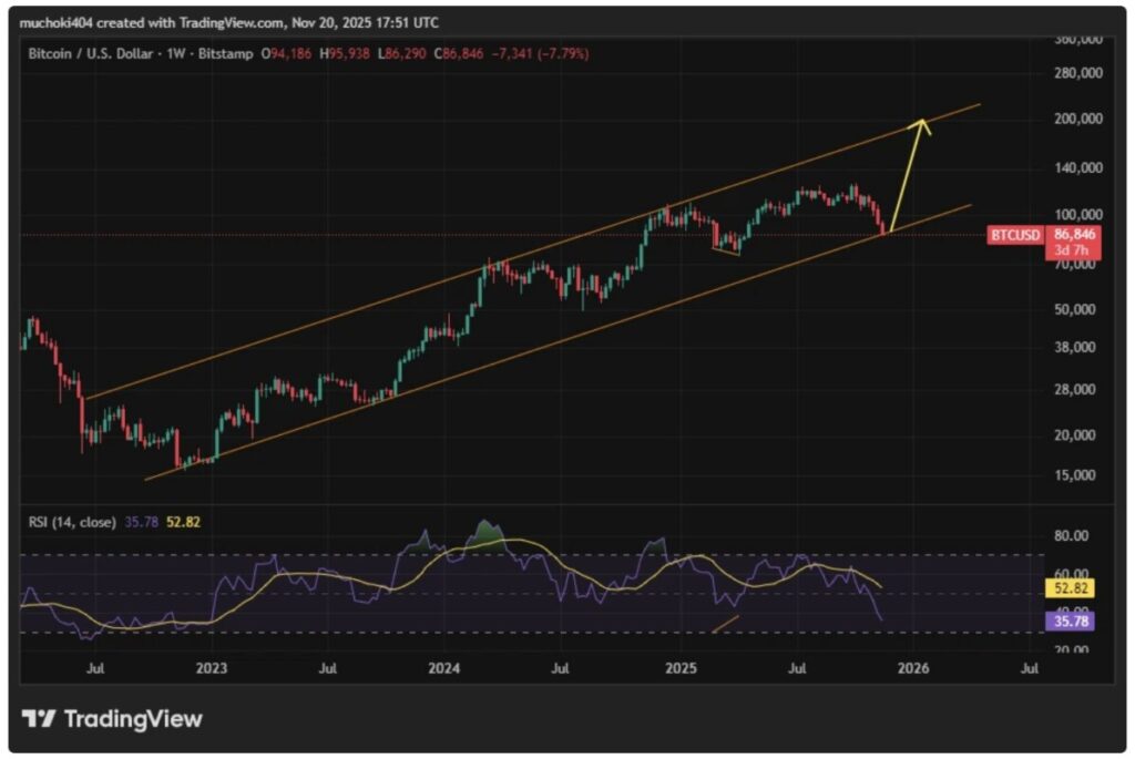 Harga Bitcoin Merosot ke $88.000 Hari Ini (21/11/25): Data On-Chain Menunjukkan Potensi Rebound? image 1