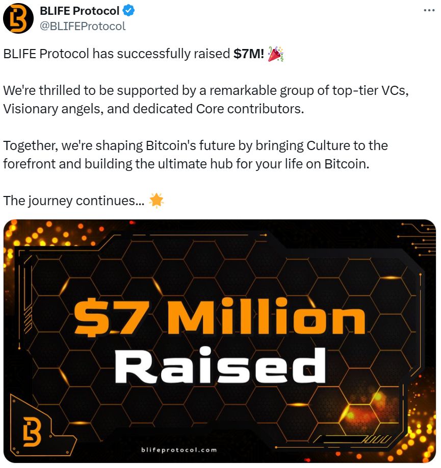 Web3 早报：Circle 宣布成为首家满足加拿大新上市规则的稳定币发行商、比特币生态项目 BLIFE Protocol 完成 700 万美元融资，Animoca Brands 等参投 image 7