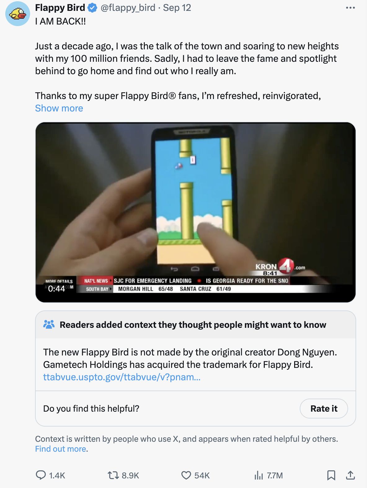 《Flappy Bird》时隔十年在Ton生态“回归”，能否复刻曾经的黑马传奇？ image 2