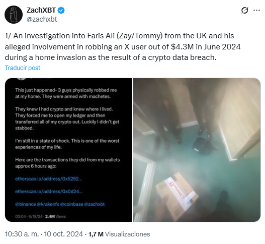 少年因 ZachXBT 揭露的 430 萬美元加密貨幣砍刀搶劫案被判入獄
