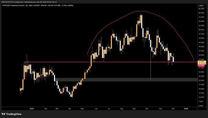 HYPE價格能否在全市場拋壓下守住30美元關口？營收強勁推動市場對HYPE的長期關注 image 1