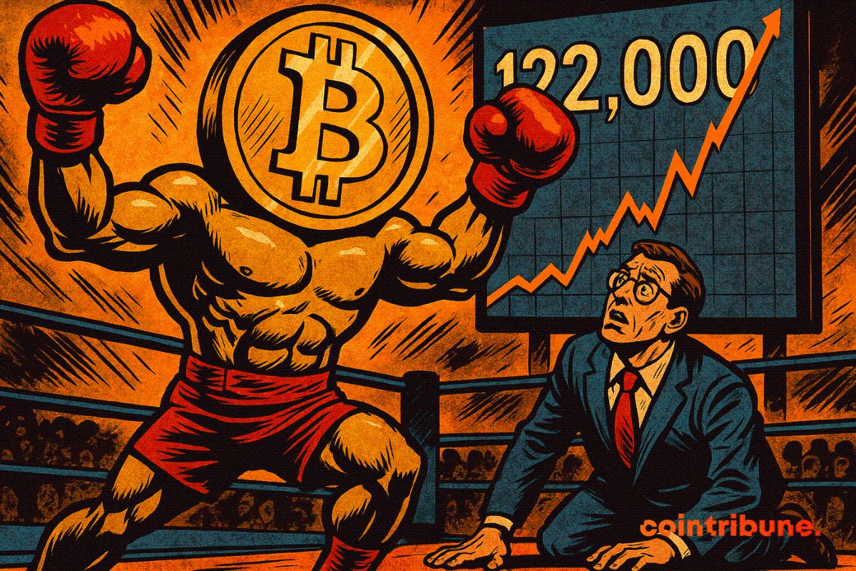 Bitcoin Hits $122,000, Overtakes Amazon in Market Value