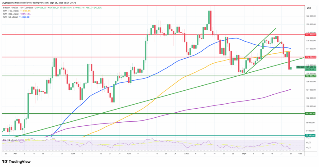 Bitcoin plonge sous 110.000 $ : Les stats US déclenchent un bain de sang sur les cryptos image 2