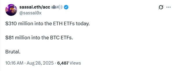Ether ETFs capture 10x more inflows than Bitcoin in 5 days image 0